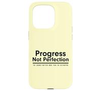 Custodia per iPhone 15 Pro Progress Not Perfection Inspirational Self Improvement