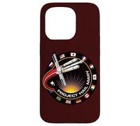 Custodia per iPhone 15 Pro Project Hail Mary Spaceship Mission Badge Poster
