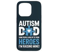 Custodia per iPhone 15 Pro Proud Autism Dad - Raising My Hero Awareness Father Papa