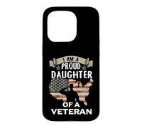 Custodia per iPhone 15 Pro Proud Daughter Veteran Noting Scares Patriotic Veterans Day
