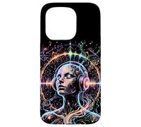 Custodia per iPhone 15 Pro Psichedelico Trance Rave Arte Colorata