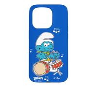 Custodia per iPhone 15 Pro Puffi Armonia Musicale Genius Cartone Animato Retrò Anni '80 '90 Classico