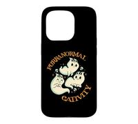 Custodia per iPhone 15 Pro Purranormal Cativity Funny Halloween Costume Ghost Cats Gift