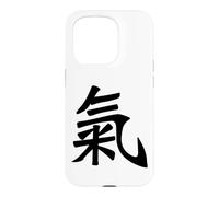 Custodia per iPhone 15 Pro Qi Energia (Chi o Ki) Calligrafia Cinese Carattere Kanji