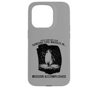 Custodia per iPhone 15 Pro Qualcuno Cool Waddles In Penguin Confidence