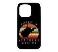 Custodia per iPhone 15 Pro Qualcuno in West Virginia ama voi Vintage State Retro