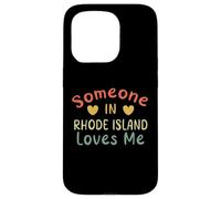 Custodia per iPhone 15 Pro Qualcuno nel Rhode Island mi ama Retro Stati Uniti d'America