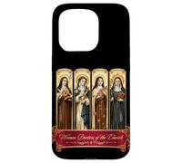 Custodia per iPhone 15 Pro Quattro donne dottoresse della Chiesa sante cattoliche Teresa