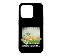 Custodia per iPhone 15 Pro Questa è la mia faccia da gioco barbuto - Bearded Dragon Videogioco