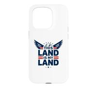 Custodia per iPhone 15 Pro Questa terra è la mia terra aquila patriottica