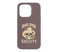 Custodia per iPhone 15 Pro Rad Axolotl Dad Skull Head Society Funny Anfibio