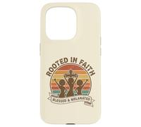 Custodia per iPhone 15 Pro Radicato nella fede Christian Black History Month