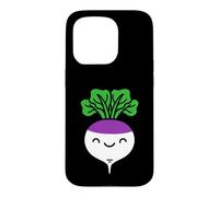 Custodia per iPhone 15 Pro Rapa vegetali divertenti alimenti alimentari semplice rapa