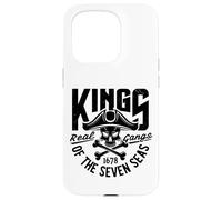 Custodia per iPhone 15 Pro Re dei sette mari Wild Abstract Skull Real Gangs