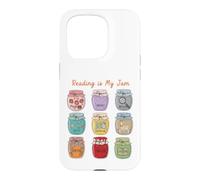 Custodia per iPhone 15 Pro Reading is My Jam Bookworm Generi letterari Vasetti