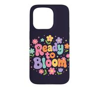 Custodia per iPhone 15 Pro Ready To Bloom Amante della Lettura Floreale Retro Bookworm