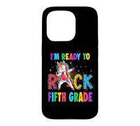 Custodia per iPhone 15 Pro Ready To Rock Fifth Grade Dabbing Unicorn Back To School