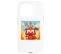 Custodia per iPhone 15 Pro Red Fox Cooking Grill BBQ Funny Gift Red Fox