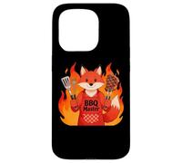 Custodia per iPhone 15 Pro Red Fox Cooking Grill BBQ Funny Gift Red Fox