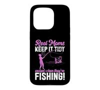 Custodia per iPhone 15 Pro Reel Moms Keep It Tidy Fishing Mom