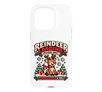 Custodia per iPhone 15 Pro Reindeer Loading Please Wait Pixel Art 8-Bit Christmas