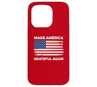 Custodia per iPhone 15 Pro Rendi l'America Grateful Again Ringraziamento Funny Patriotic USA