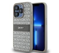 DKNY Protettiva DKHCP15LPRTHSLE COVER per Apple iPhone 15 Pro, Beige
