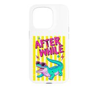 Custodia per iPhone 15 Pro Retro Alligator Occhiali Da Sole Dopo Mentre