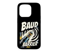 Custodia per iPhone 15 Pro Retro Computer Baud Barrier Vintage Dial Up Modem Graphic