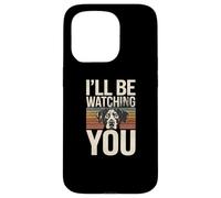 Custodia per iPhone 15 Pro Retro Funny Dog Citazioni I'll Be Watching You