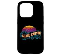 Custodia per iPhone 15 Pro Retro Grand Canyon National Park Vintage Tramonto Souvenir