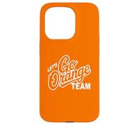 Custodia per iPhone 15 Pro Retro LET'S GO ORANGE TEAM Varsity War Game Day Spirit Week