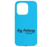 Custodia per iPhone 15 Pro Retro Script Bay Parkway Brooklyn NY New York Quartiere
