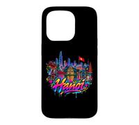 Custodia per iPhone 15 Pro Ricordo dell'orizzonte della città di Hanoi - Graffiti