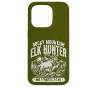 Custodia per iPhone 15 Pro Rocky Mountain Elk Hunter Hunting Retro Vintage