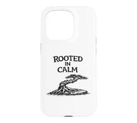 Custodia per iPhone 15 Pro Rooted in Calm Divertente camicia Zen da giardinaggio