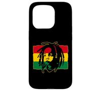 Custodia per iPhone 15 Pro Roots Reggae Baby Rasta Bandiera Rastafari Leone di Juda
