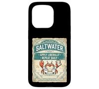 Custodia per iPhone 15 Pro Saltwater Doctor Crab Ocean Vintage Design
