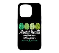 Custodia per iPhone 15 Pro Salute mentale Ogni mente racconta una storia diversa Positività