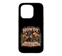 Custodia per iPhone 15 Pro Salve, sto passando un periodo terribile, Funny Cowboy Skeleton