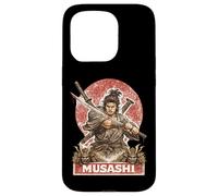 Custodia per iPhone 15 Pro Samurai Guerriero Musashi, Giapponese Sword Fighter