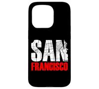 Custodia per iPhone 15 Pro San Francisco California Graphic Map T-shirt, San Francisco