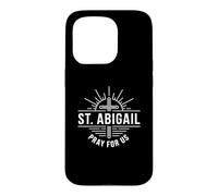 Custodia per iPhone 15 Pro Santa Abigail prega per noi patrono cattolico degli apicoltori
