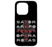 Custodia per iPhone 15 Pro Sator Arepo Tenet Opera Rotas Christian symbol