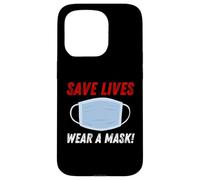 Custodia per iPhone 15 Pro Save Lives Wear a Mask
