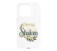 Custodia per iPhone 15 Pro Scegli Shalom Biblical Peace Christian Faith Olive Branch
