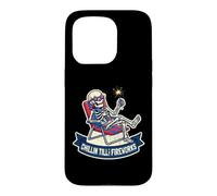 Custodia per iPhone 15 Pro Scheletro Chillin Till The Fireworks Funny 4th of Lazy Luglio