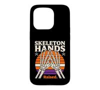 Custodia per iPhone 15 Pro Scheletro Mani Alzate Retro Halloween Tram