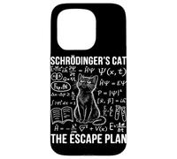 Custodia per iPhone 15 Pro Schrodinger Cat Escape Plan Fisica Quantistica Gatto