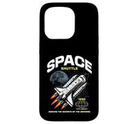 Custodia per iPhone 15 Pro Sci Fi Space Shuttle Alla ricerca dei segreti dell'universo 1990
